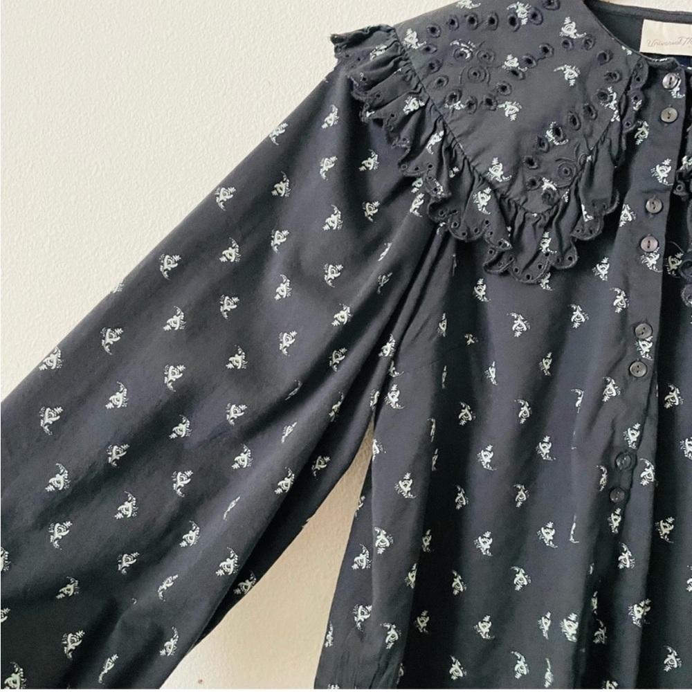 Universal Thread SMALL collared balloon sleeve bl… - image 3